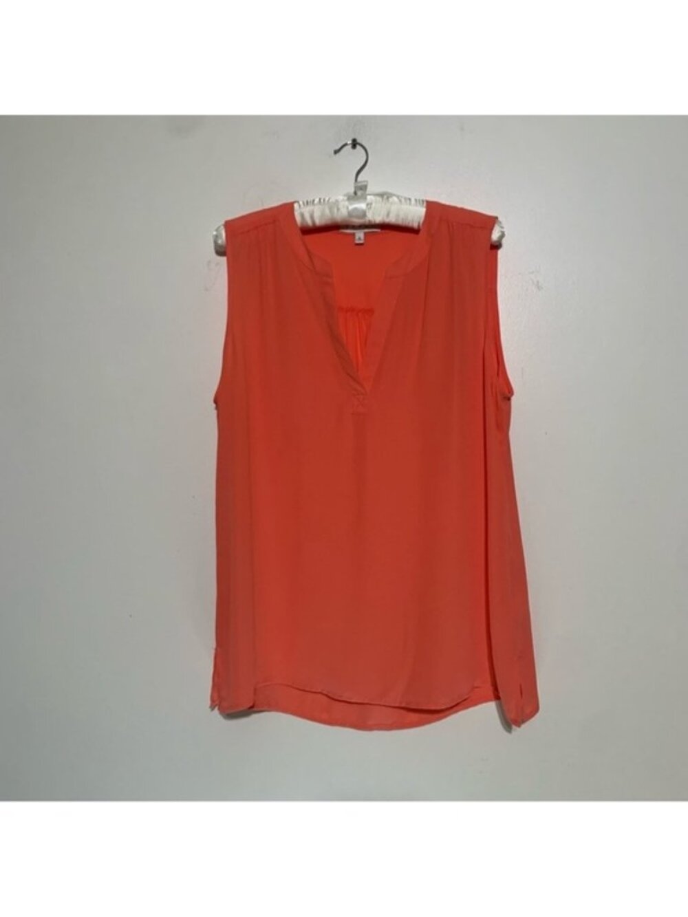 Sleeveless Orange Top Large